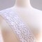 3 Inch Width White Bridal Embroidery Flower Chiffon Lace Trim 1 Yard